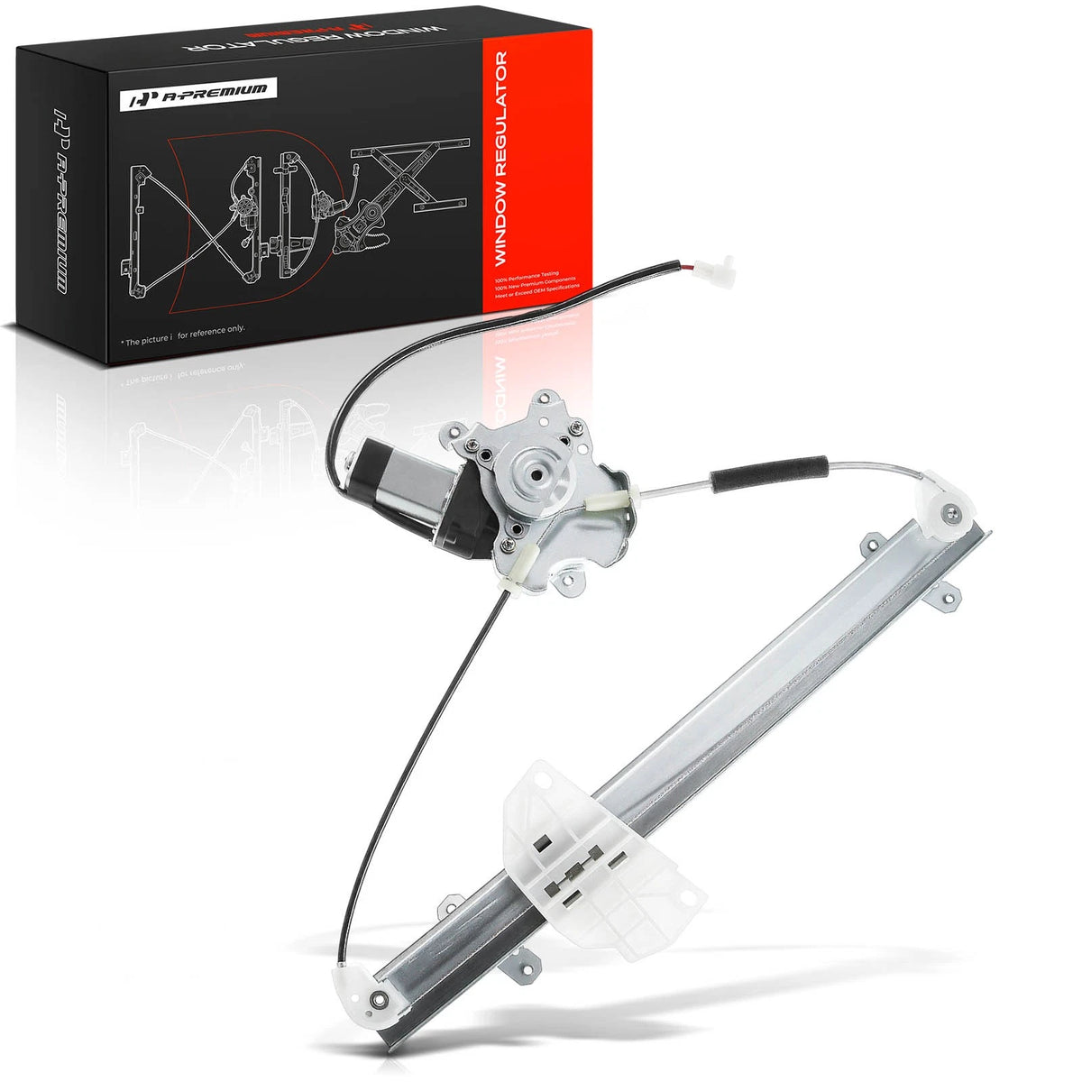 Power Window Regulator w/ Motor for Mitsubishi Mirage (MR200309, 741-930)