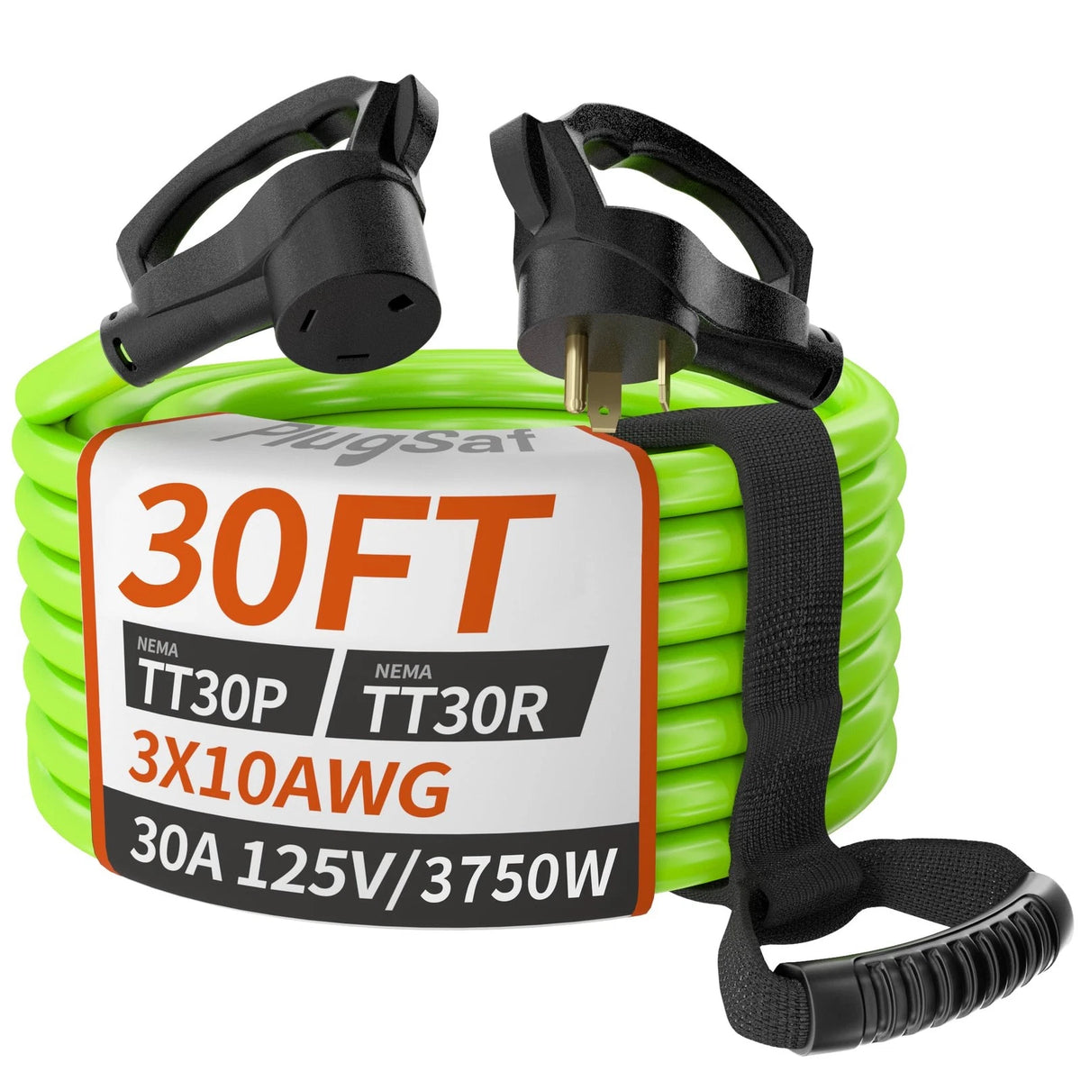 30 FT 30 Amp RV Extension Cord, Heavy Duty Waterproof Power Cable