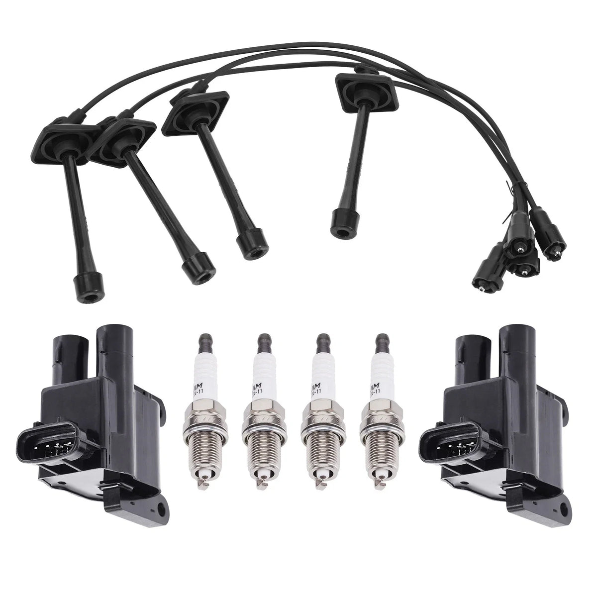 Ignition Coil + Iridium Spark Plugs + Wire for Toyota RAV4 (1998–2000) 5C1298