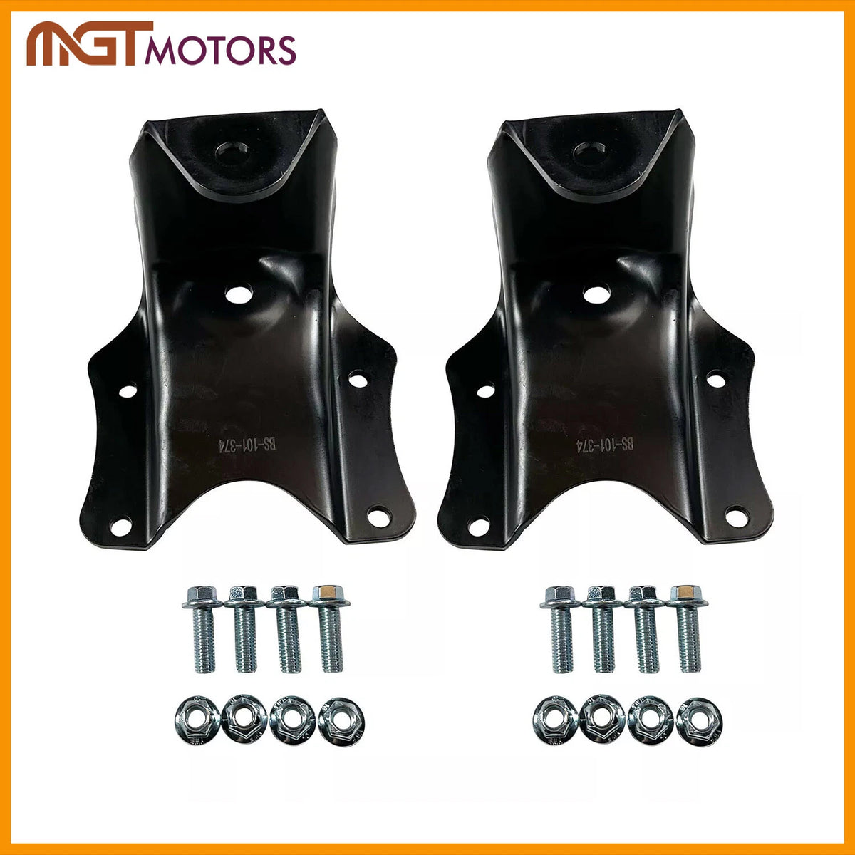 2X Rear Leaf Spring Hangers for Ford E-250 E-350 E-450 (2003–2013) 722-074