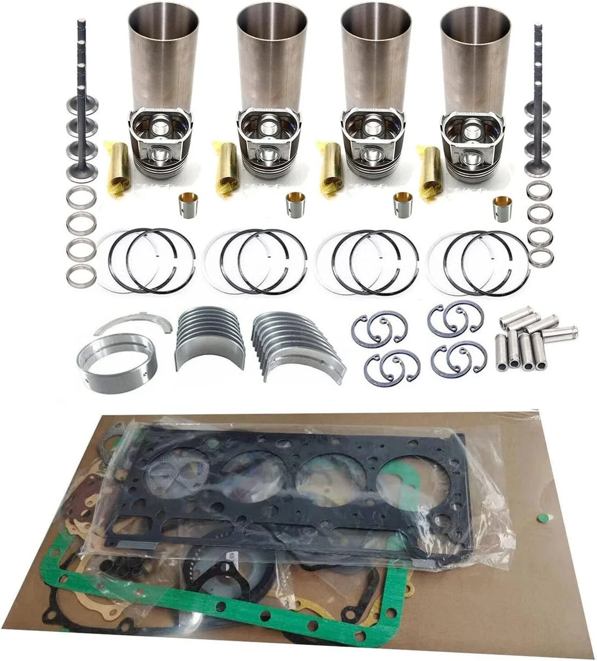 Overhaul Rebuild Kit for Isuzu 4BA1 Engine (4D35, 4D35T)