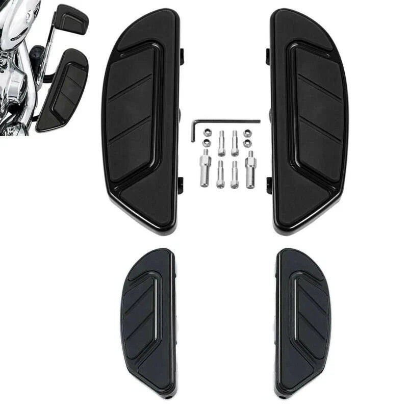 Footboards for Harley Touring (1986–2024) - Black Driver & Passenger