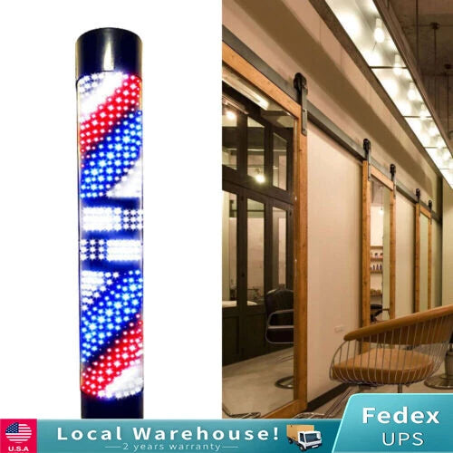 Waterproof LED Rotating Wall Light for Barber Pole Salon Sign
