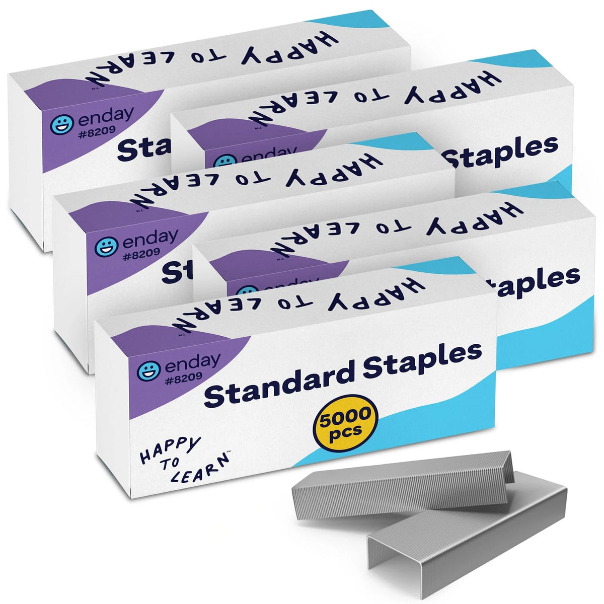 25,000 Standard Staples for Various Applications (1/4 Inch Length, 5 Pack)
