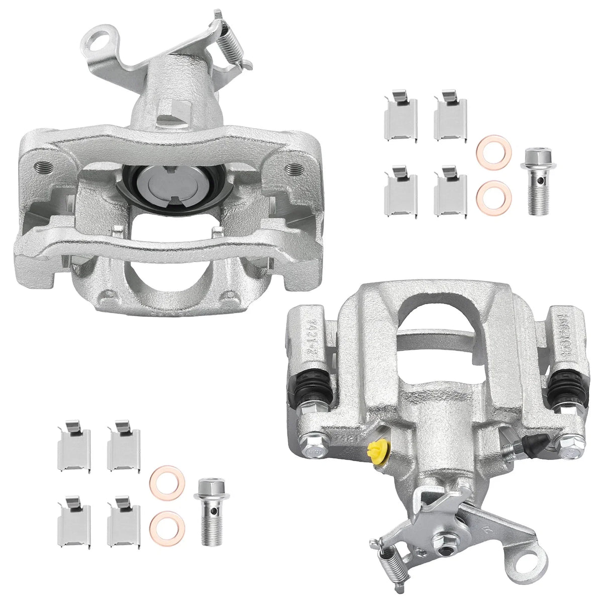 Set of 2 Rear Disc Brake Calipers with Bracket for Dodge Journey (2009–2012)