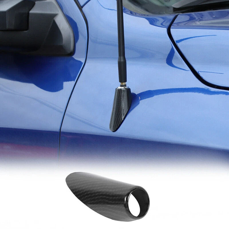 Carbon Fiber Front Antenna Base Moulding Cover for Dodge RAM 1500 (2010–2017)