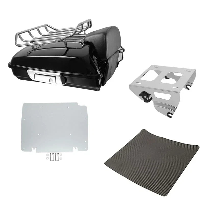 Razor Trunk Backrest Solo Mount Rack Plate for Harley Street Glide (2014–2026)