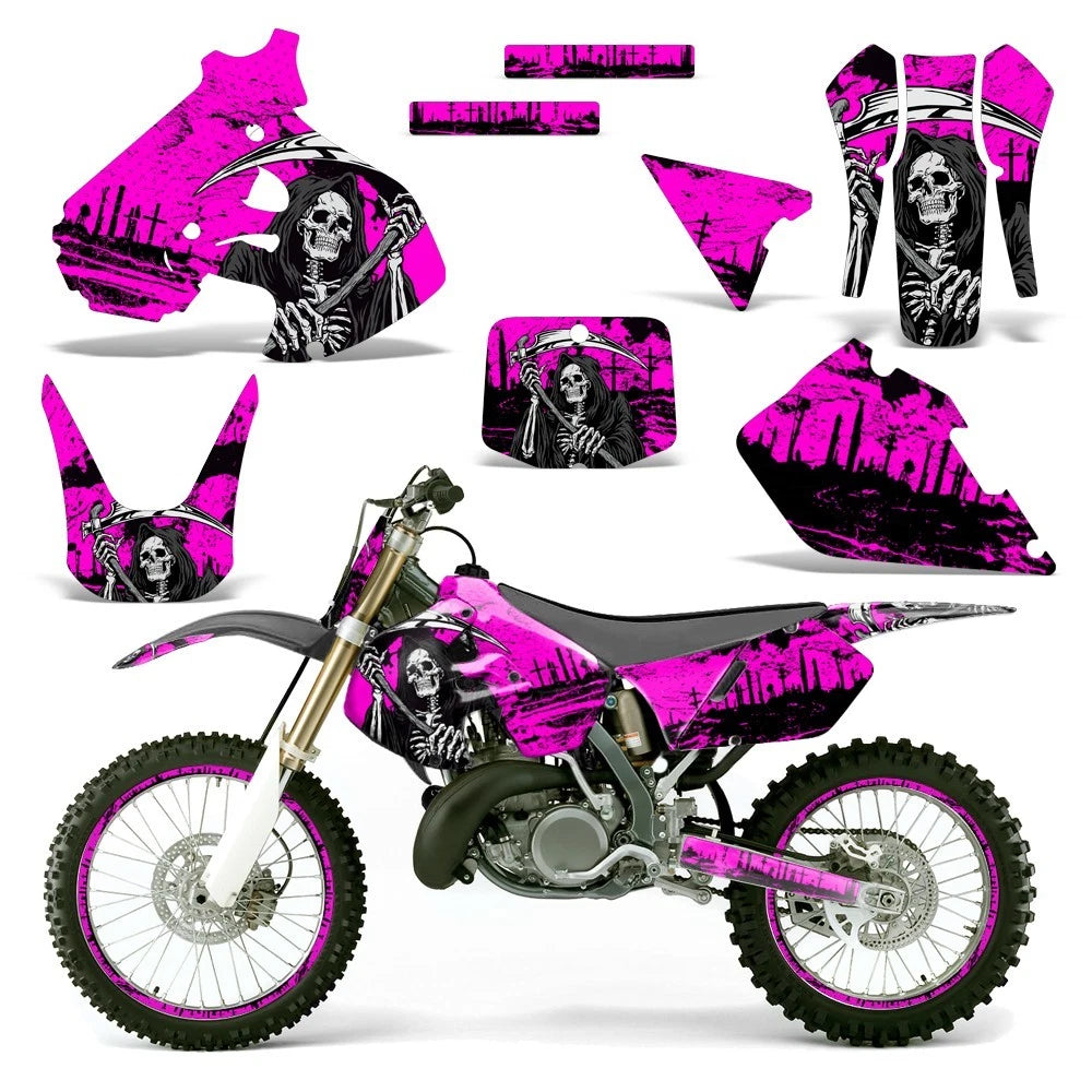 Graphic Stickers +#PLT/RIM Decals for Suzuki RM250 (1999–2000)