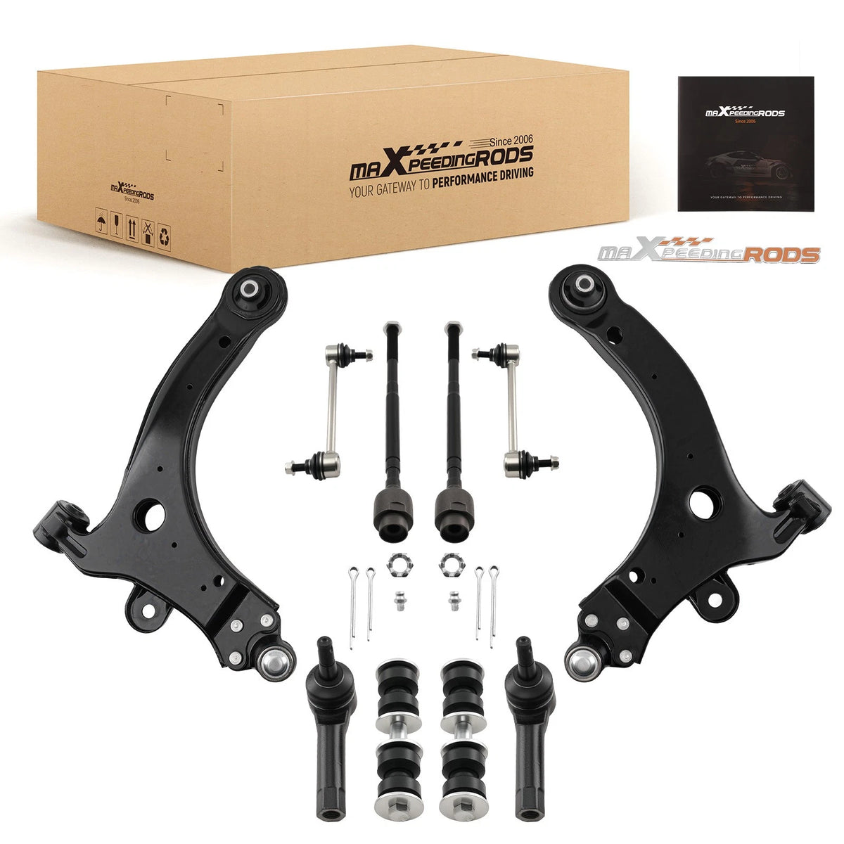 Set of 10 Lower Control Arms & Ball Joints for Chevy Impala (2000–2016)