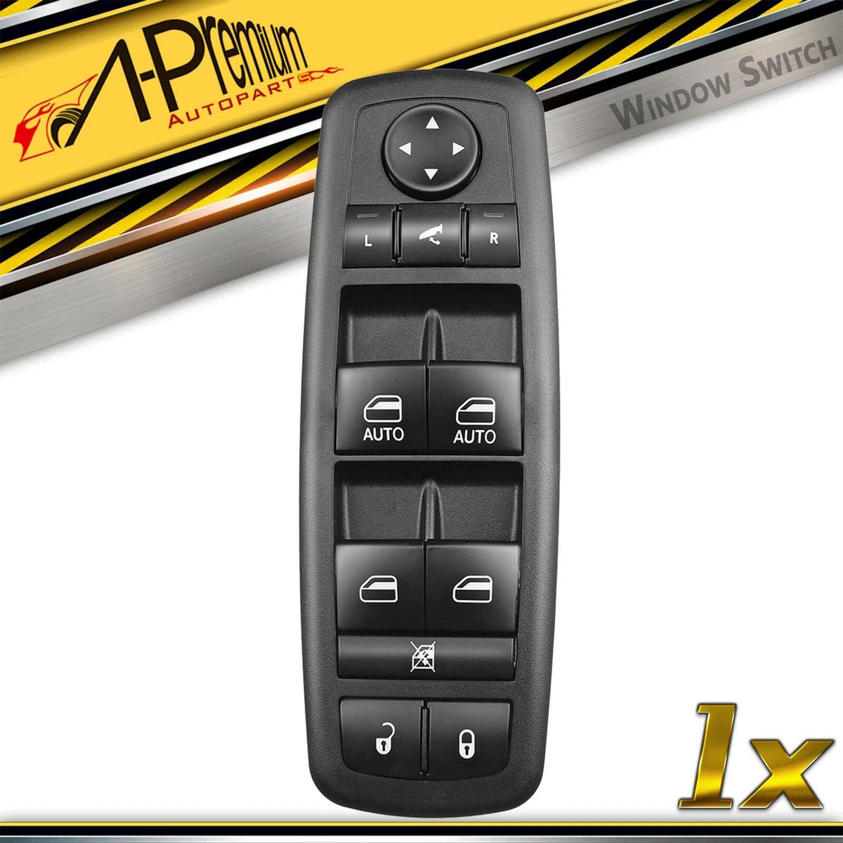 Front Left Power Window Switch for Ram 1500 2500 (56046826AE, 56046826AC, 56046826AD, DWS1898)
