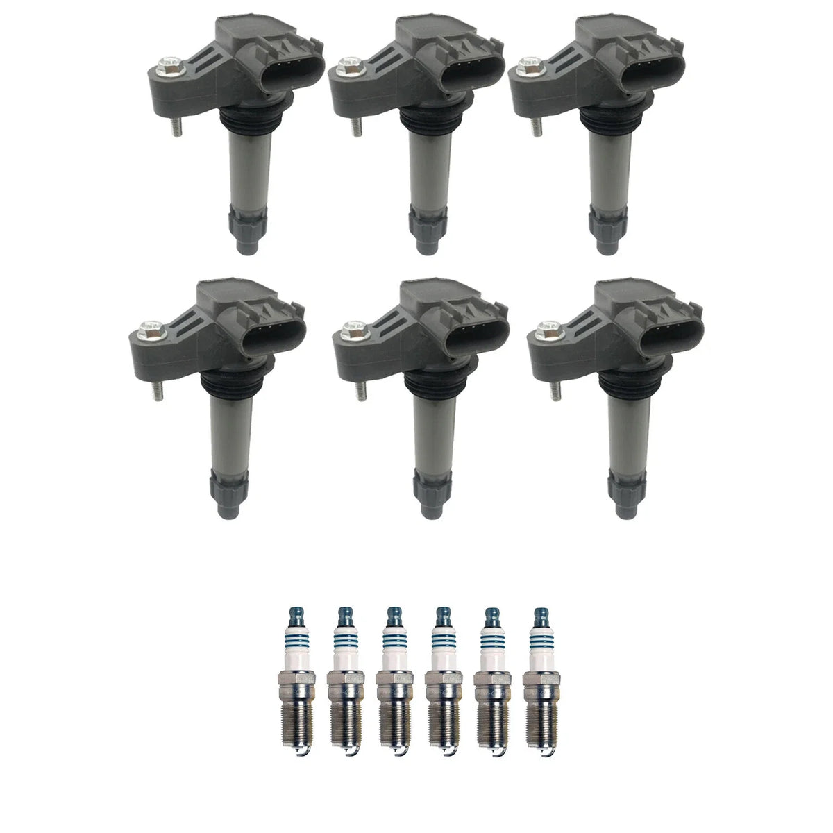 Set of 6 Ignition Coils & Spark Plugs for Camaro CTS (2010–2015)