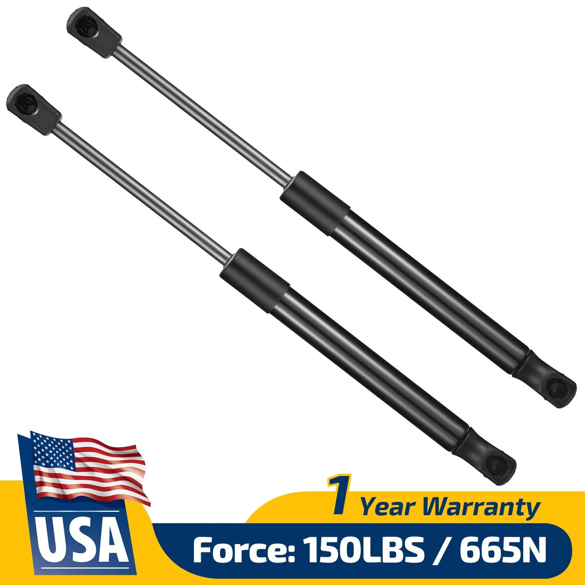 Heavy Duty Gas Struts 12 Inch 150Lbs for Universal Applications (SE119P150)