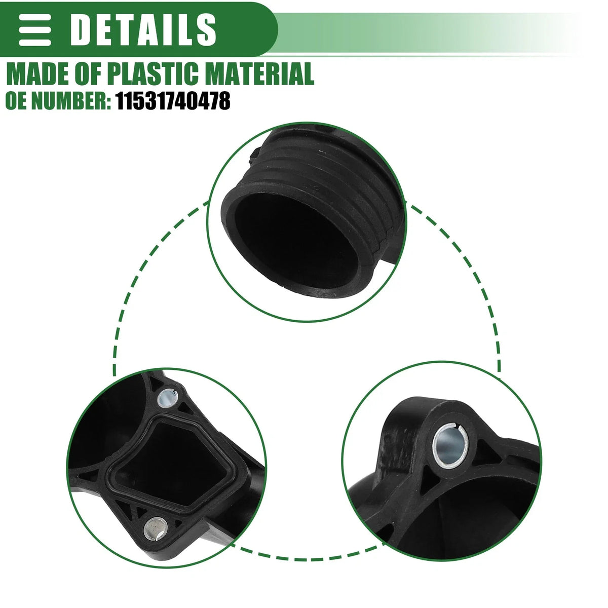 Thermostat Housing for BMW 528i (2012–2016) No. 11531740478