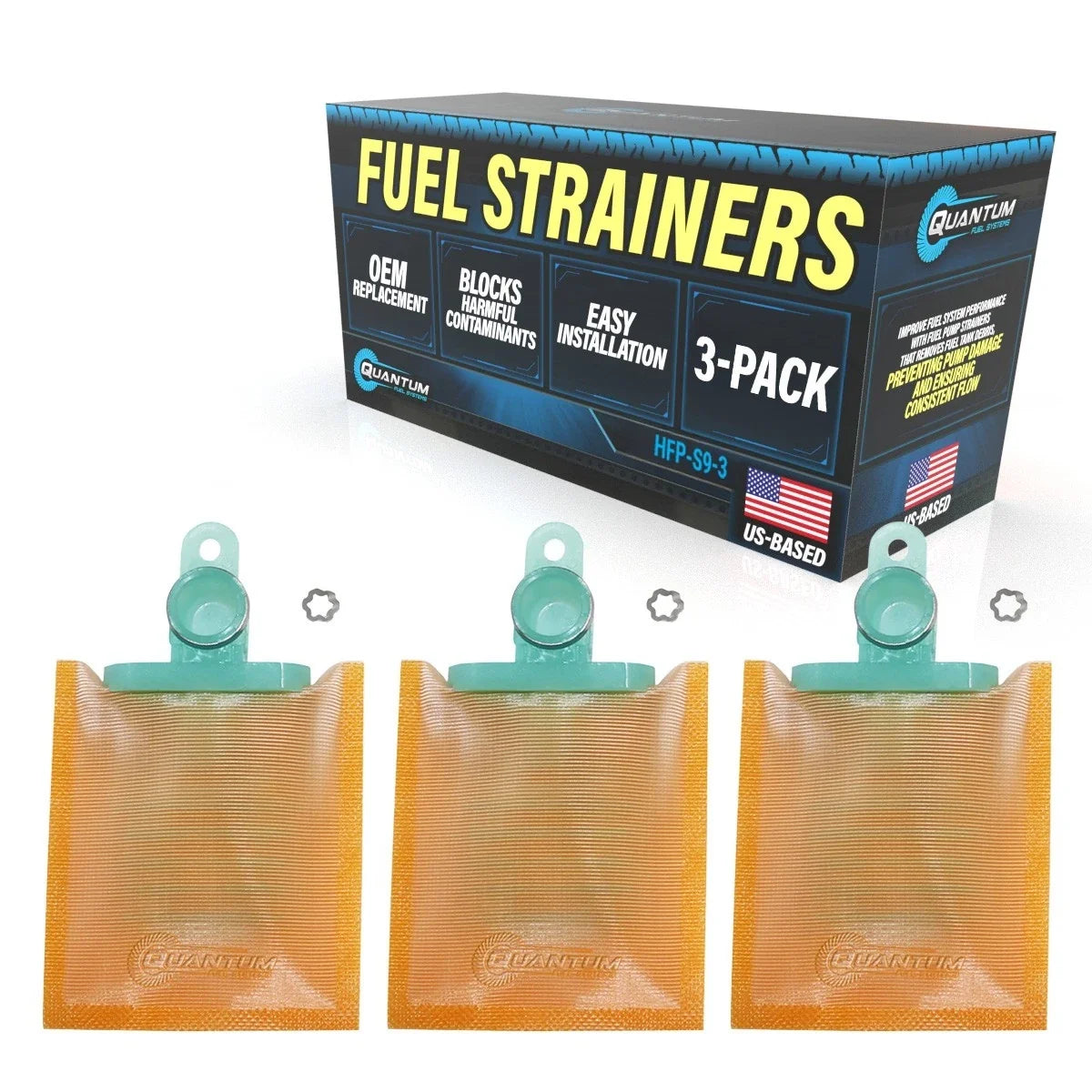 3X Fuel Pump Strainers for Harley-Davidson FLSTN Softail Deluxe (2005–2007) 62897-01B