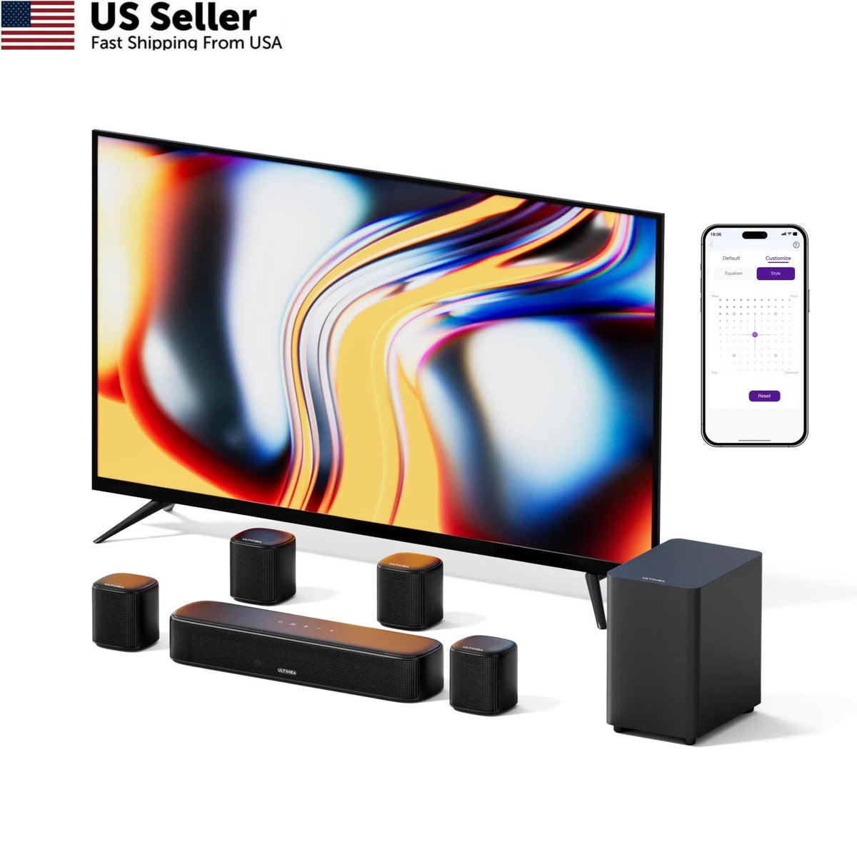 7.1ch Sound Bar with Subwoofer for ULTIMEA (2023)