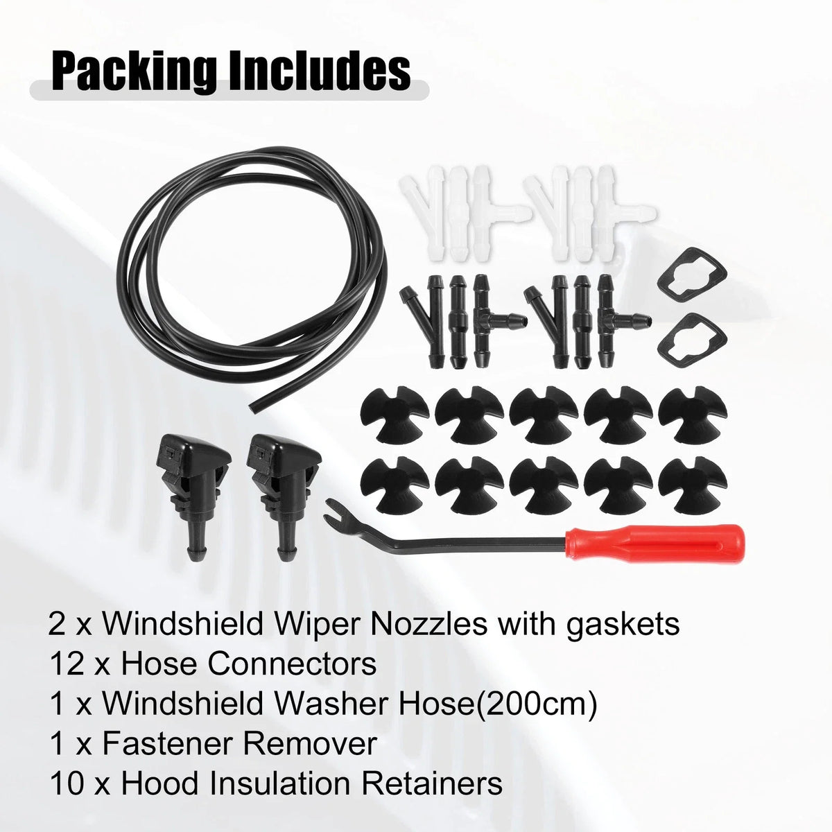 Set of 2 Front Windshield Washer Nozzle Kit for Jeep Grand