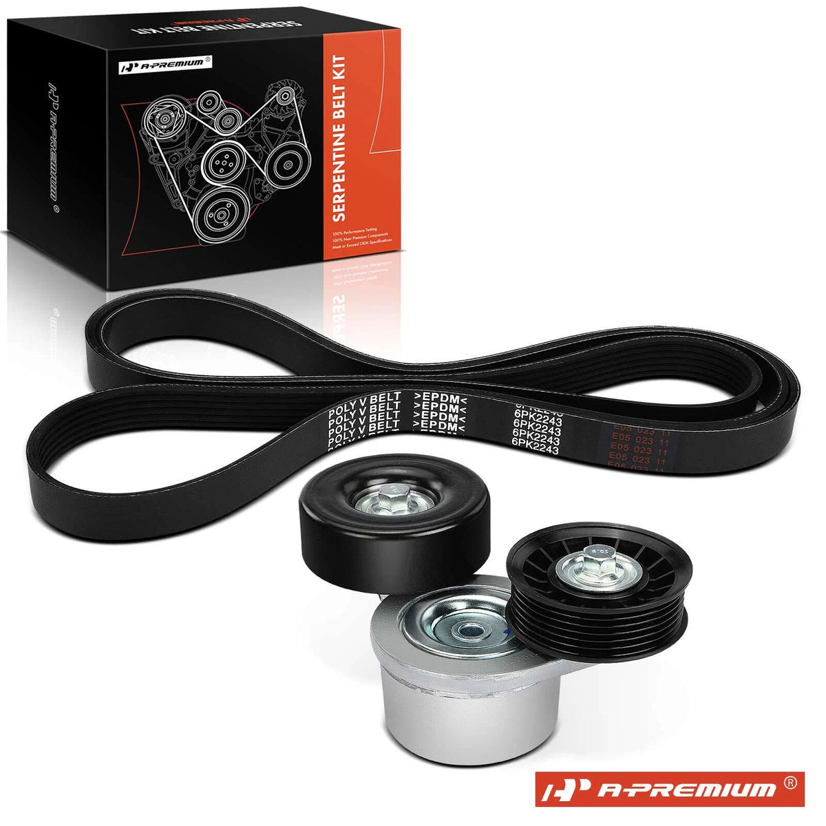 2X Serpentine Belt Drive Component Kit for Dodge Ram 1500 2500 Dakota (2002–2010)