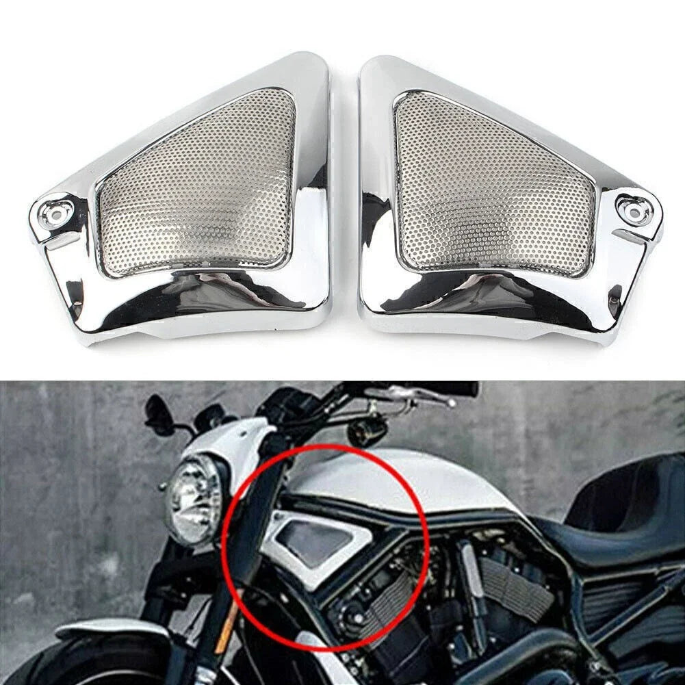 Chrome Airbox Frame Neck Side Cover for Harley V-Rod (2002–2017)