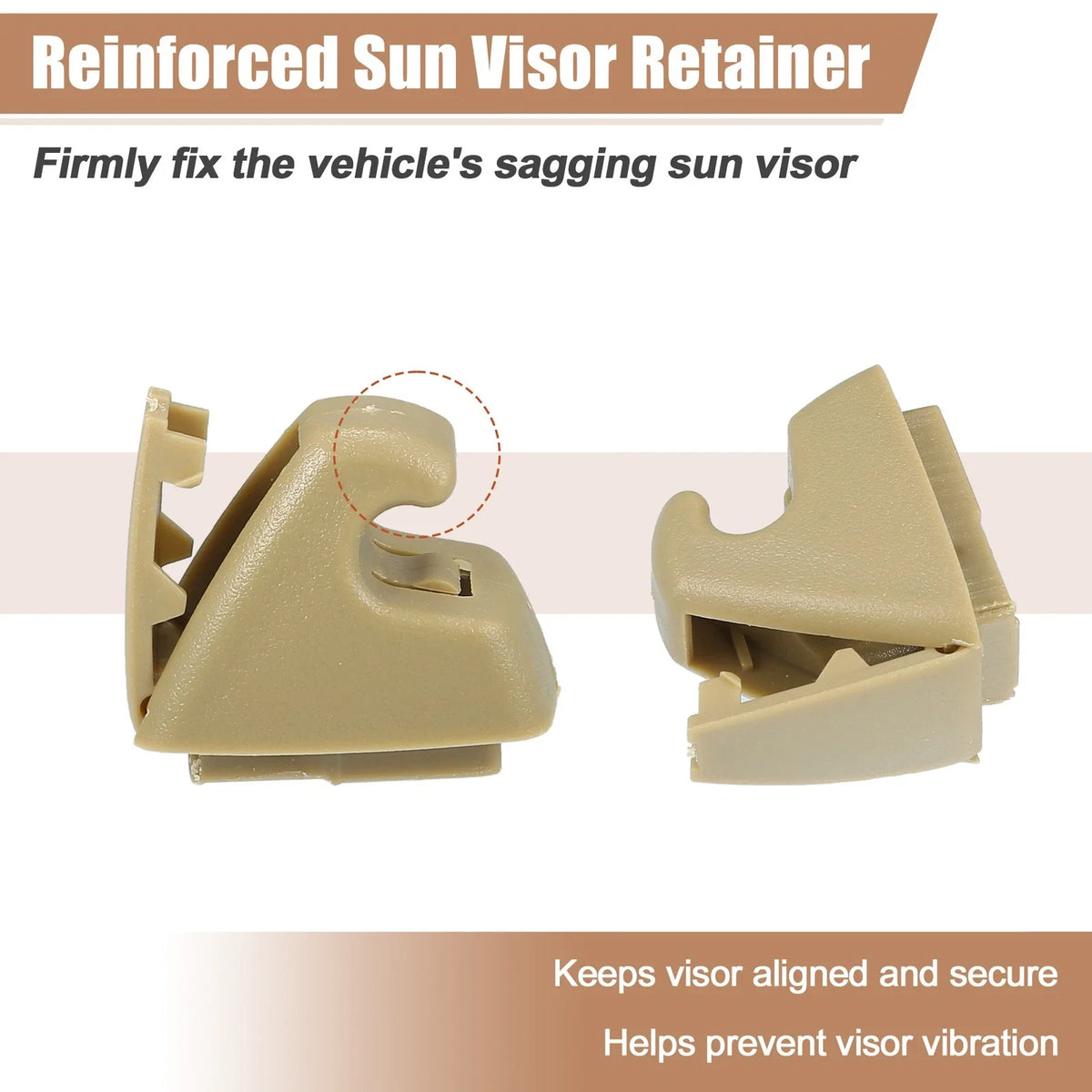 Set of 4 Sun Visor Support Clip Retainers No. 95994975 for Chevrolet Cruze (2011–2016)