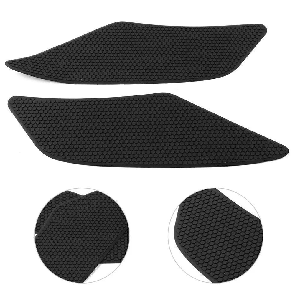 2 Pcs Black Side Tank Traction Grips Pad for Yamaha YZF R6 (2017–2020)