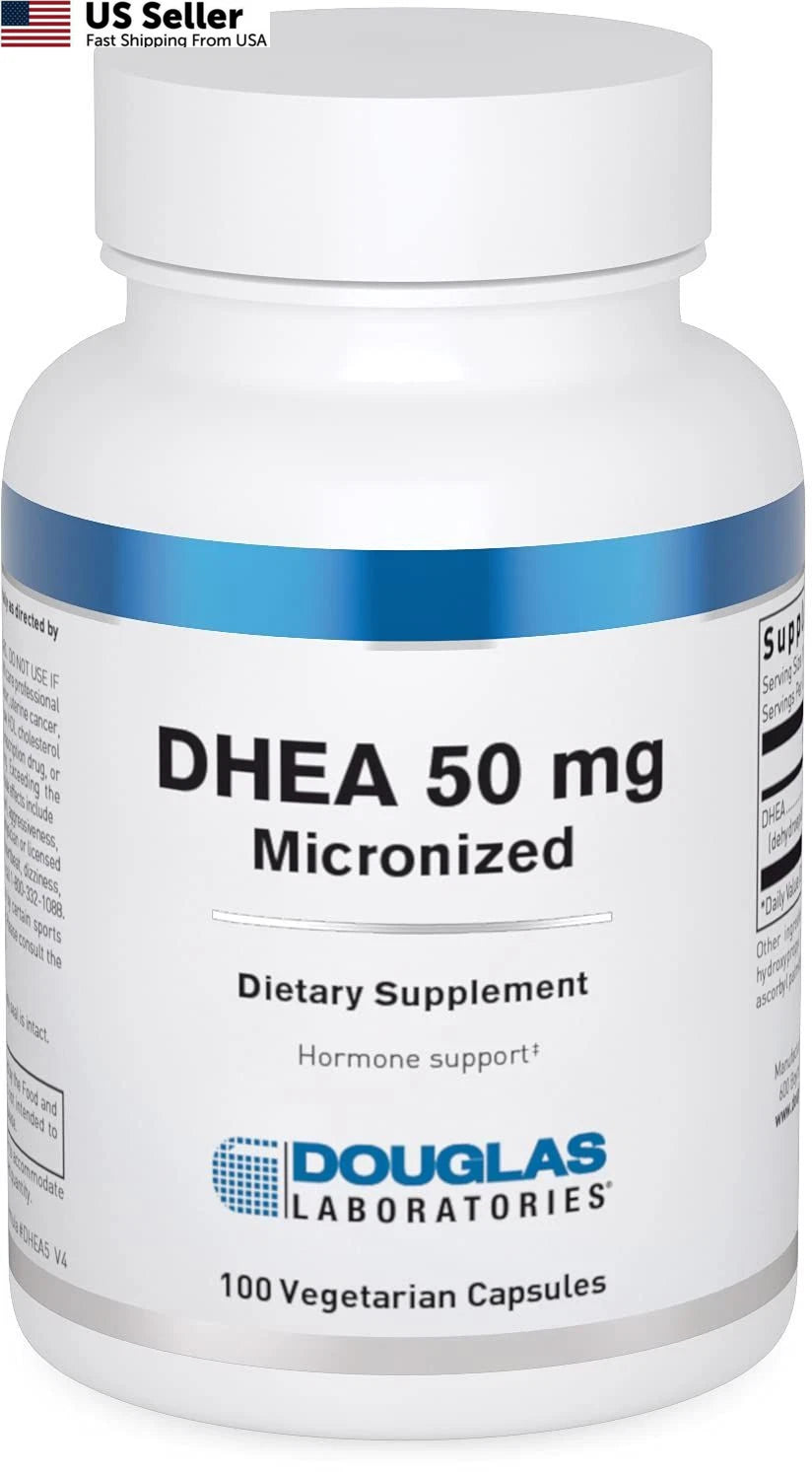 DHEA 50 mg Capsules for Douglas Laboratories (Pack of 100)