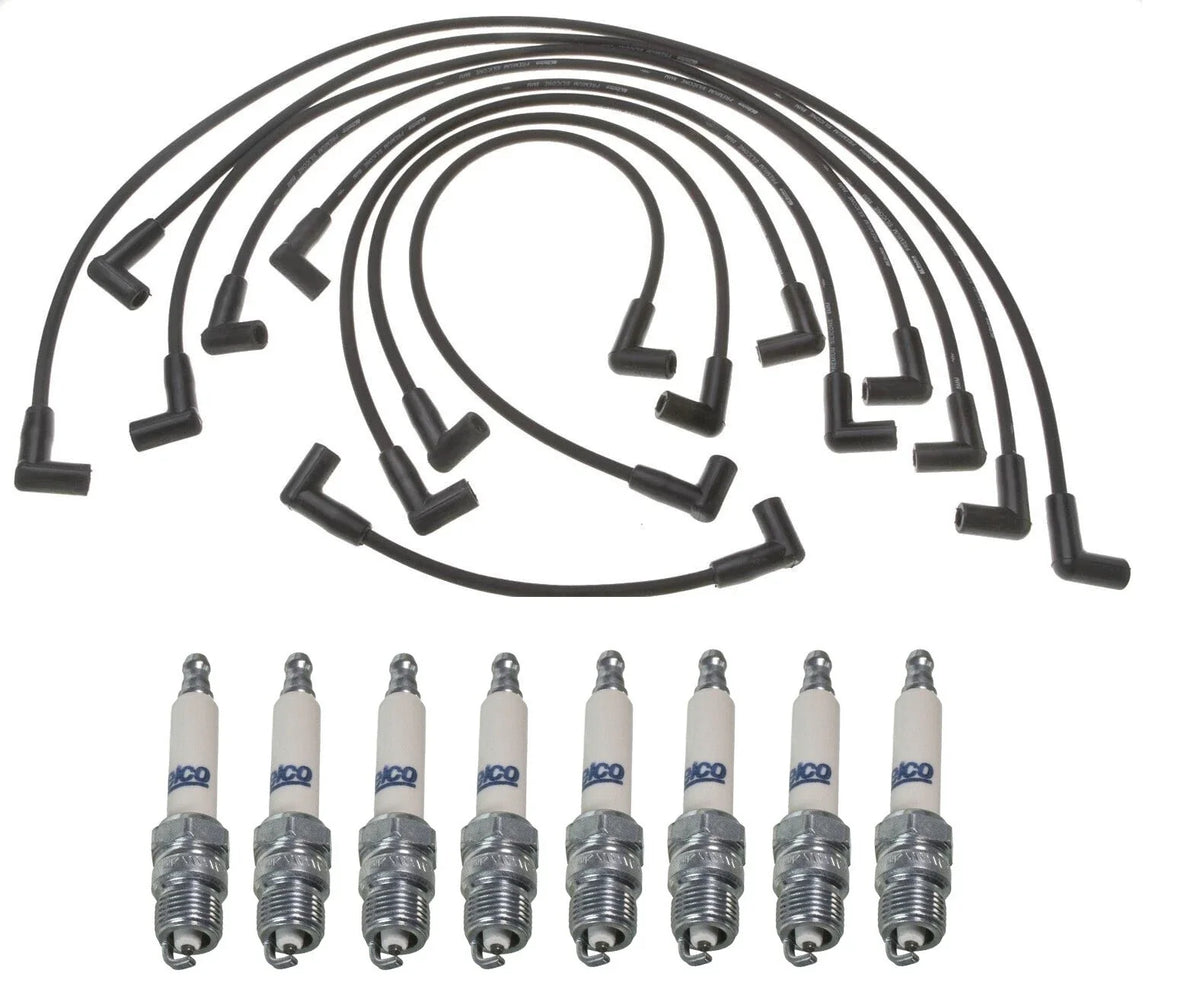 Pro Ignition Wire Set & 8 ACDelco Spark Plugs for Chevy GMC 5.7 V8 (1996–2002)