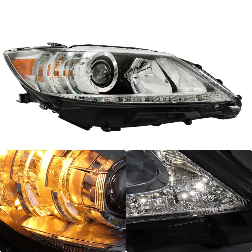 Clear Halogen Headlight for Lexus ES300H ES350 (2013–2015) LED DRL RH Side