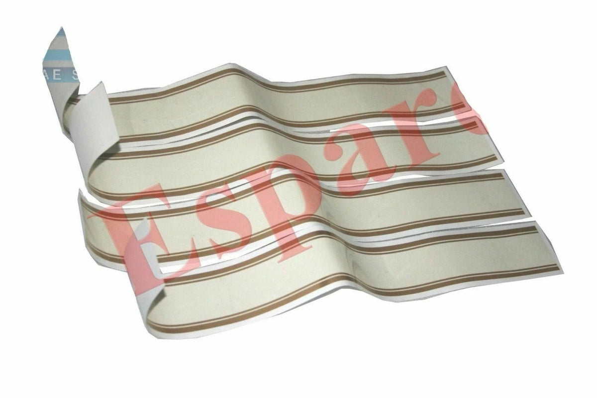 Set of 4 Fuel Tank & Mudguard Decorative Center Lining Strips Universal Fit