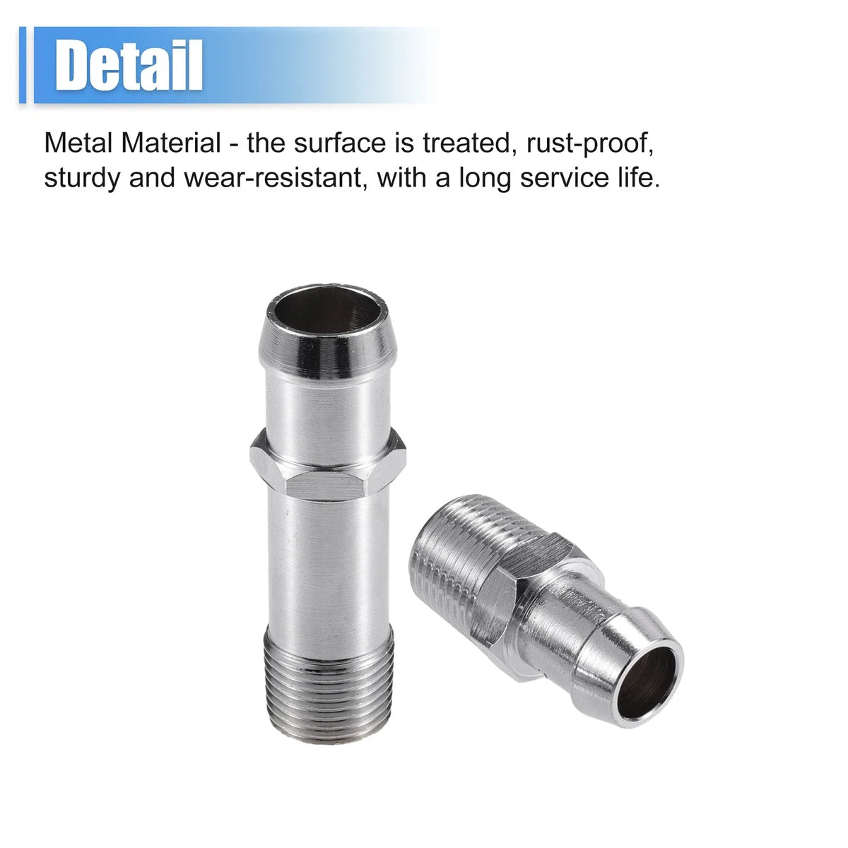 Set of 2 Heater Hose Fittings 1/2" NPT for Chevy