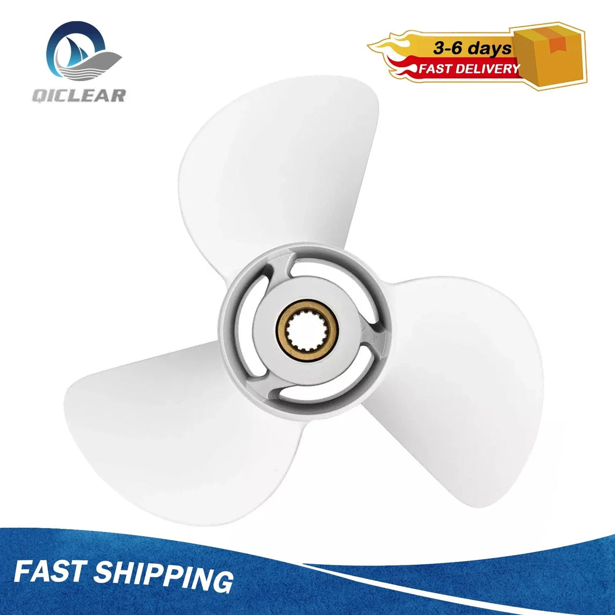13x19 Boat Propeller for Yamaha Outboard 50-130HP (6E5-45941-00-EL)