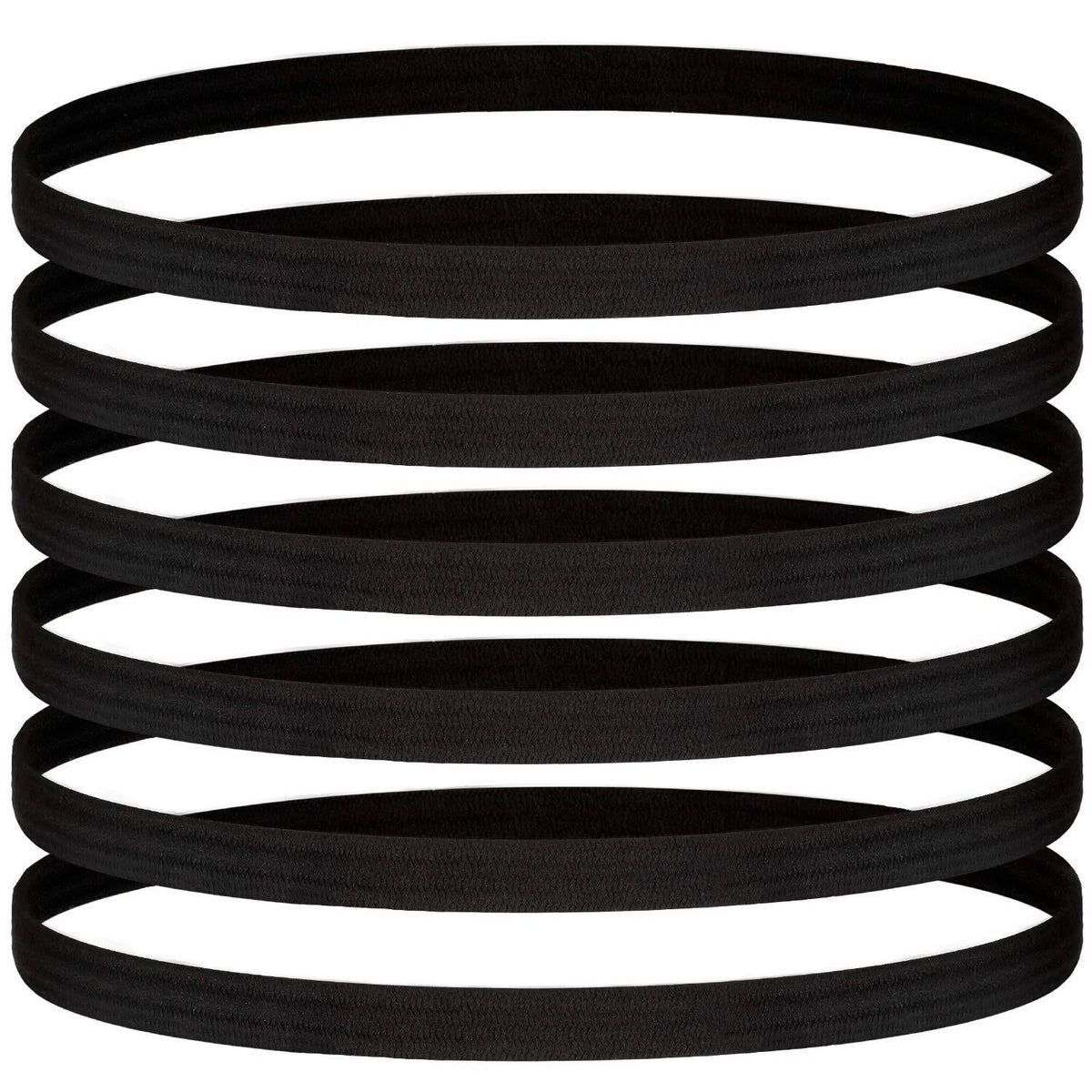 12 Pieces Thin Elastic Sports Headbands for Yoga and Athletic Use