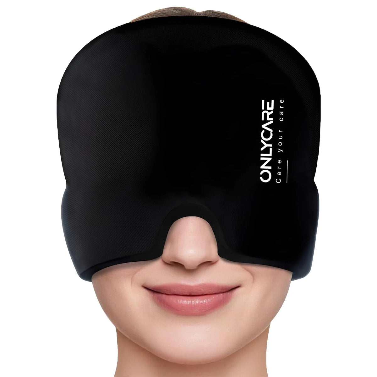 Migraine Relief Cap for Medium/Large Head Sizes (Upgraded, Black)