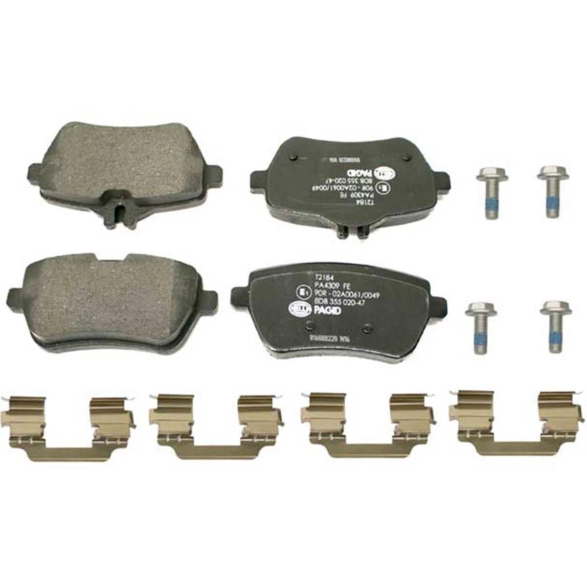 2X Brake Pad Set for Mercedes-Benz SL550 (2013–2020) - 355020471, FDB4261