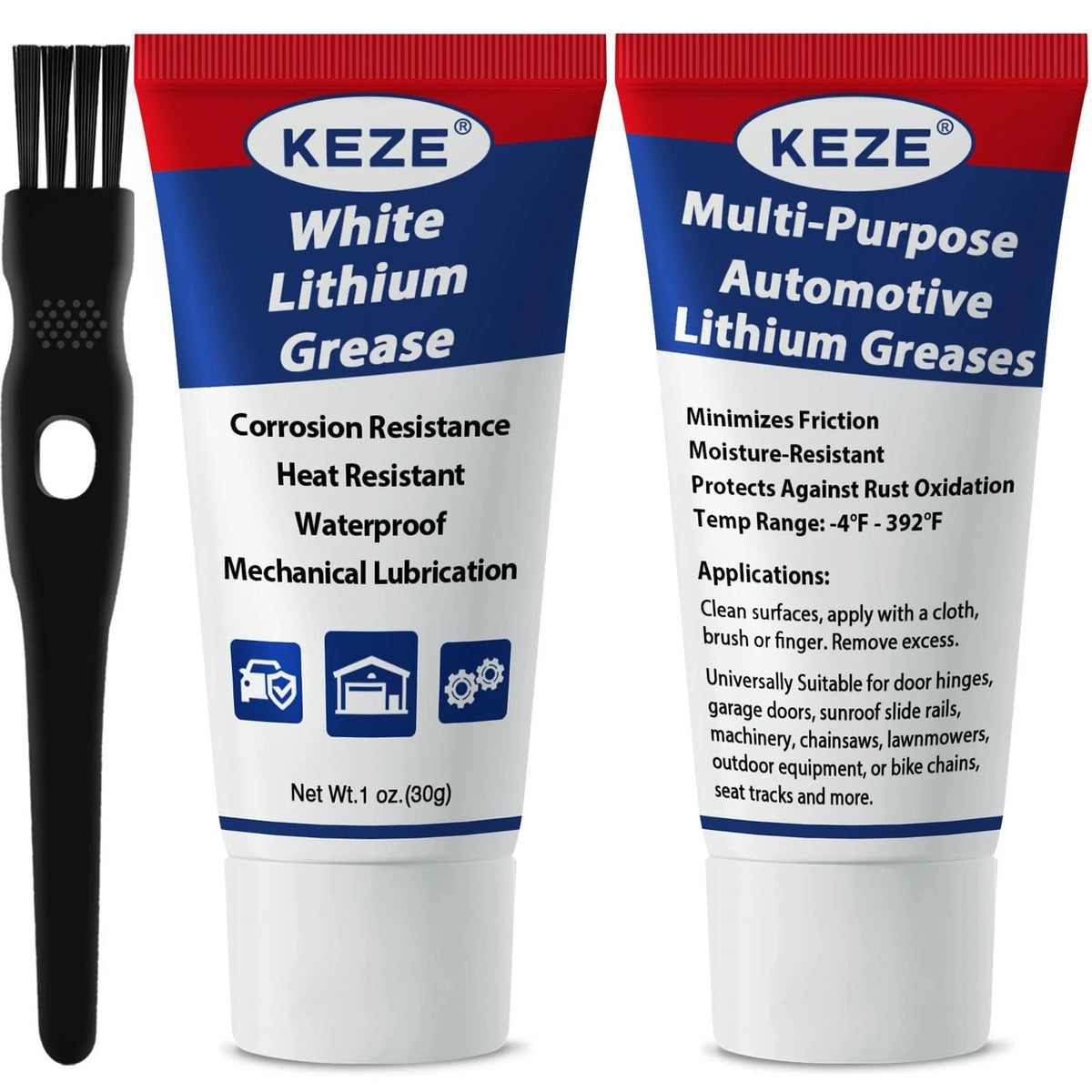 2X Lithium Grease Multi-Purpose for Automotive Bike Garage (1oz)
