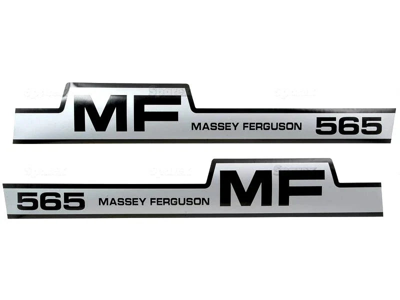 Bonnet Decal Set for Massey Ferguson 565 Tractors