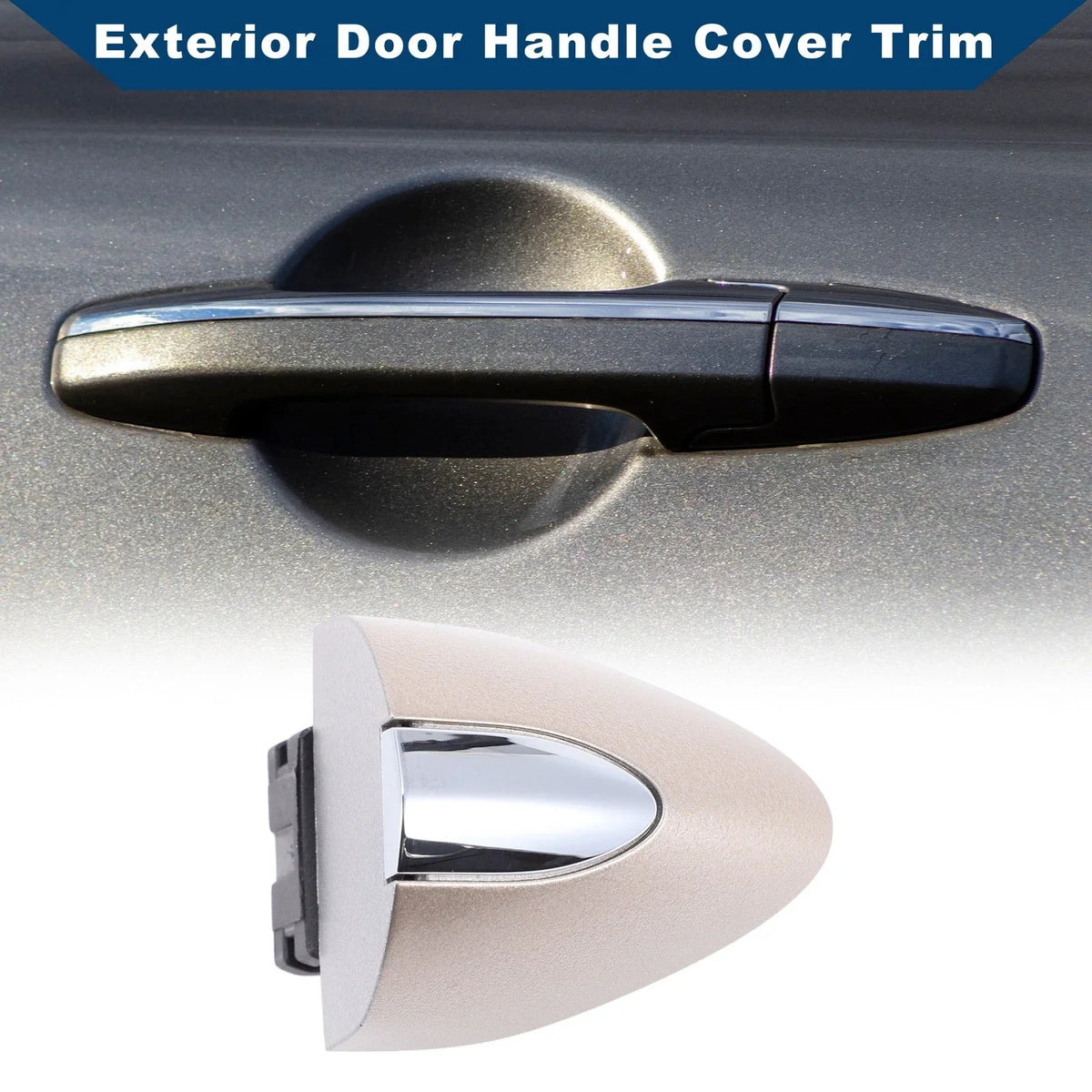 Exterior Door Handle Cover Trim for Buick LaCrosse (2017–2019) Gold Tone