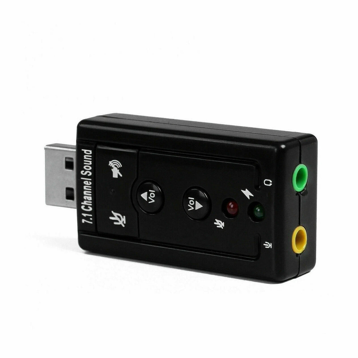 USB 2.0 External 7.1 Channel 3D Virtual Audio Sound Card for Laptop PC