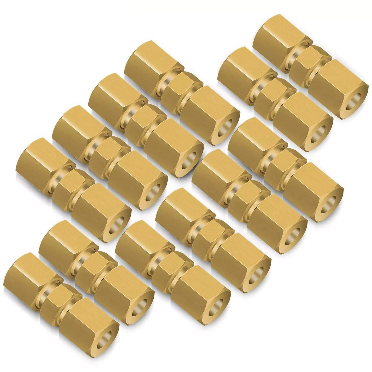 Brake Line Compression Fitting Union for Fuel, Air, Liquid Lines