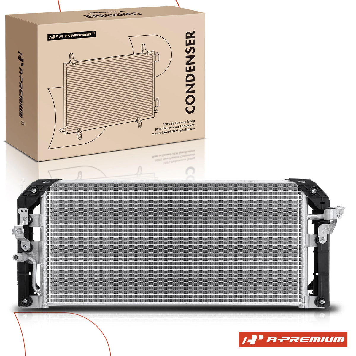 A-Premium A/C Condenser w/ Bracket for Toyota Corolla (1998–2002) 4897, 94368, 8846002050