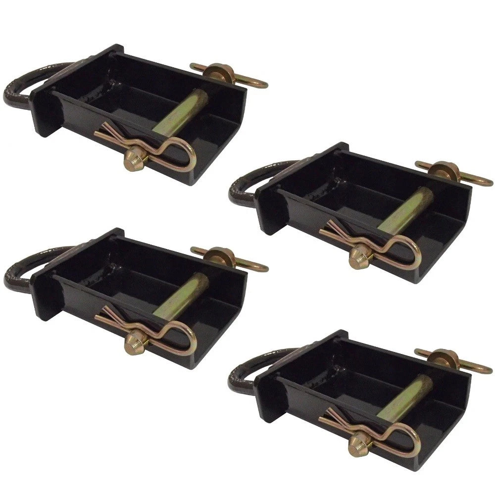 Set of 4 Stake Pocket D-Rings for Cargo Tie-Down Points