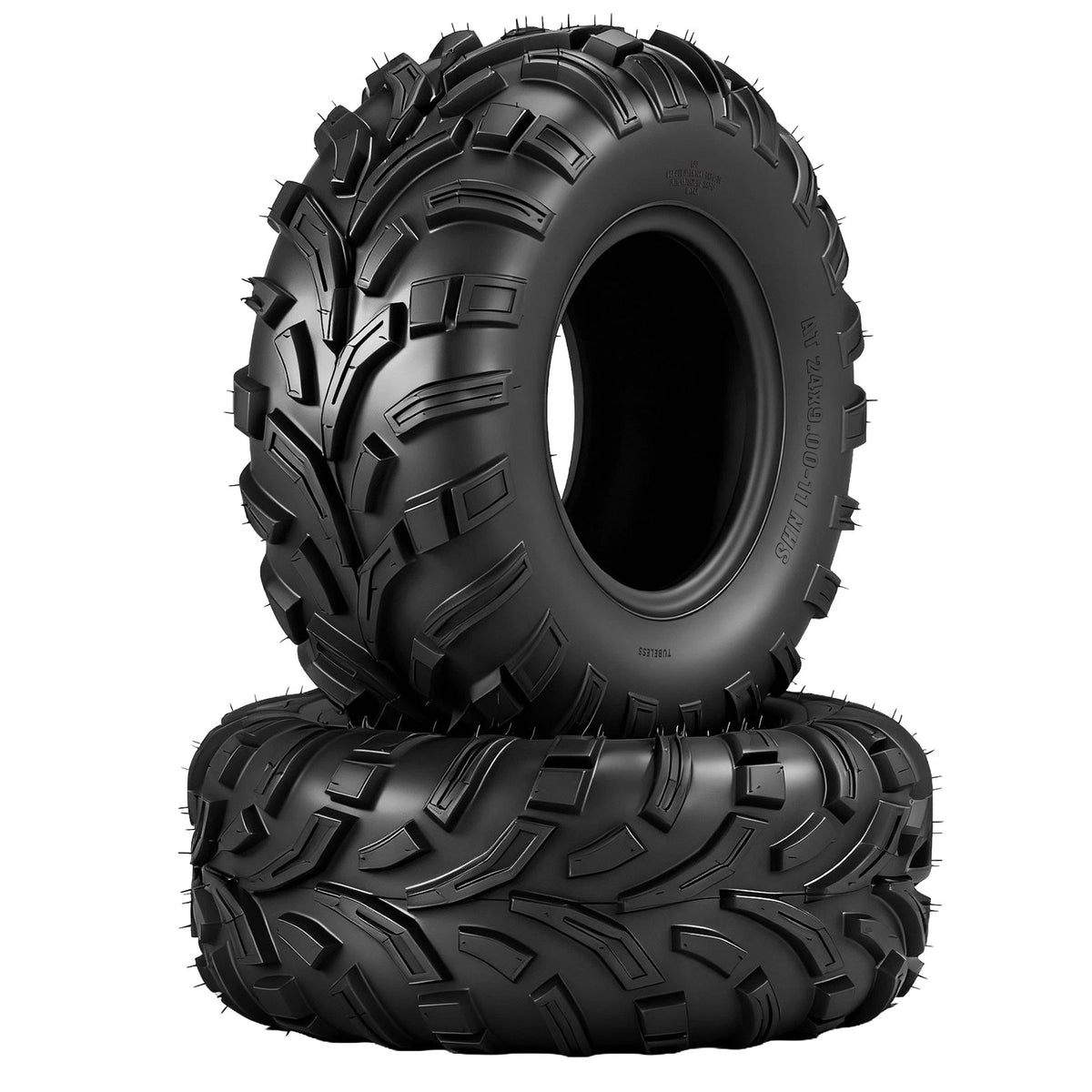 Set of 2 All Terrain 24x9-11 ATV UTV Tires 6 Ply Tubeless