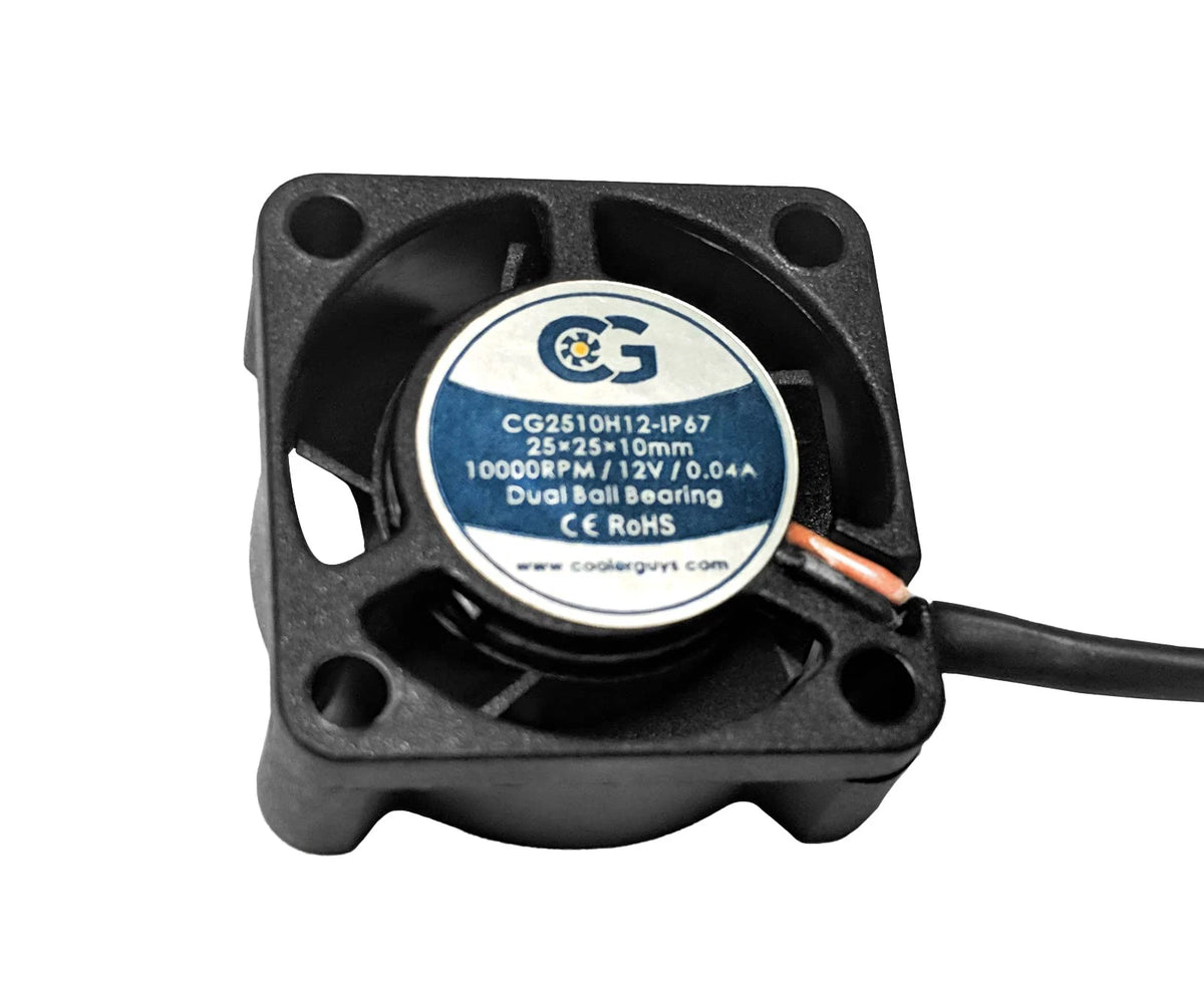 High Speed Waterproof IP67 Fan for 25x10mm Applications