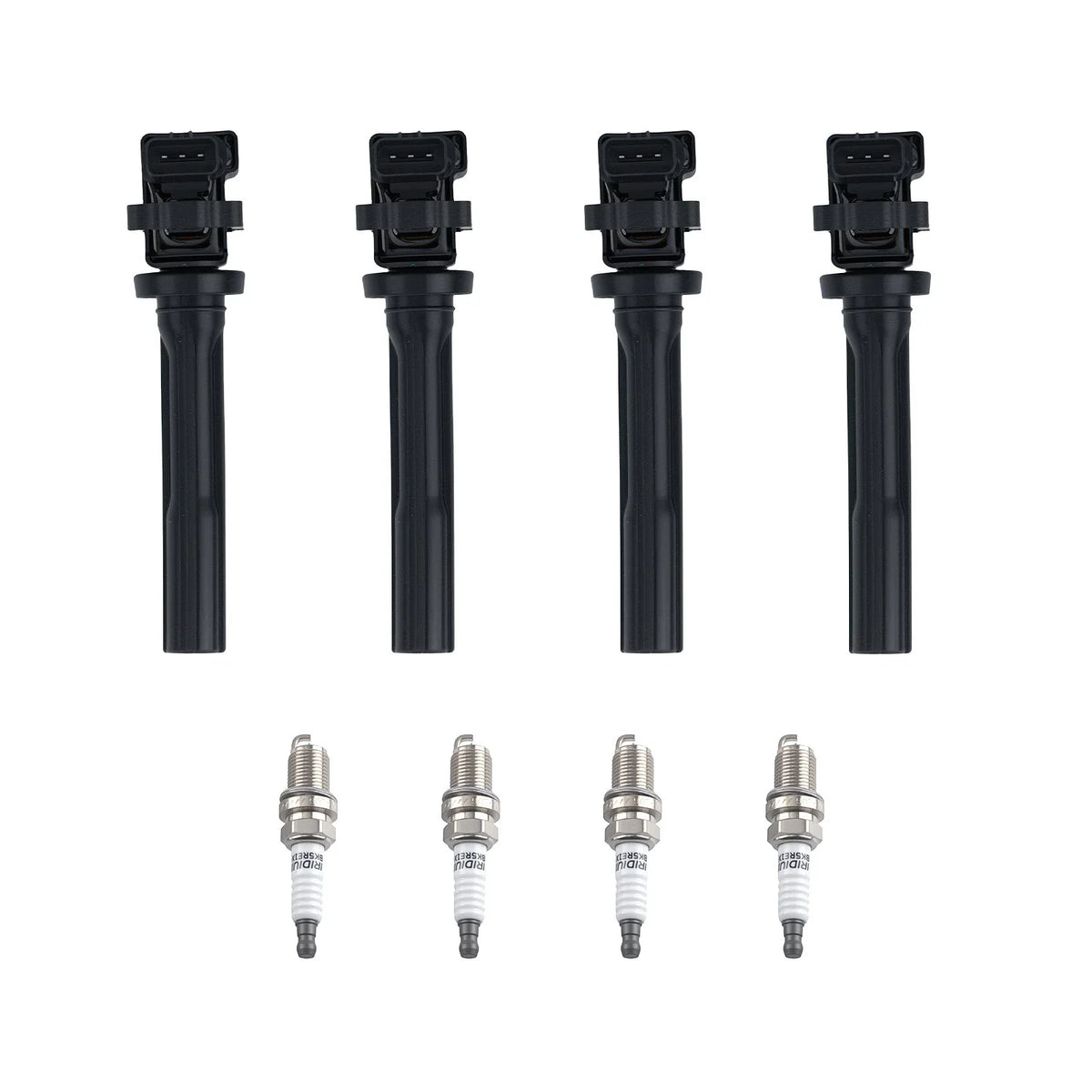 Set of 4 UF237 Ignition Coils & Spark Plugs for Suzuki Vitara Chevrolet Tracker (1999–2005)