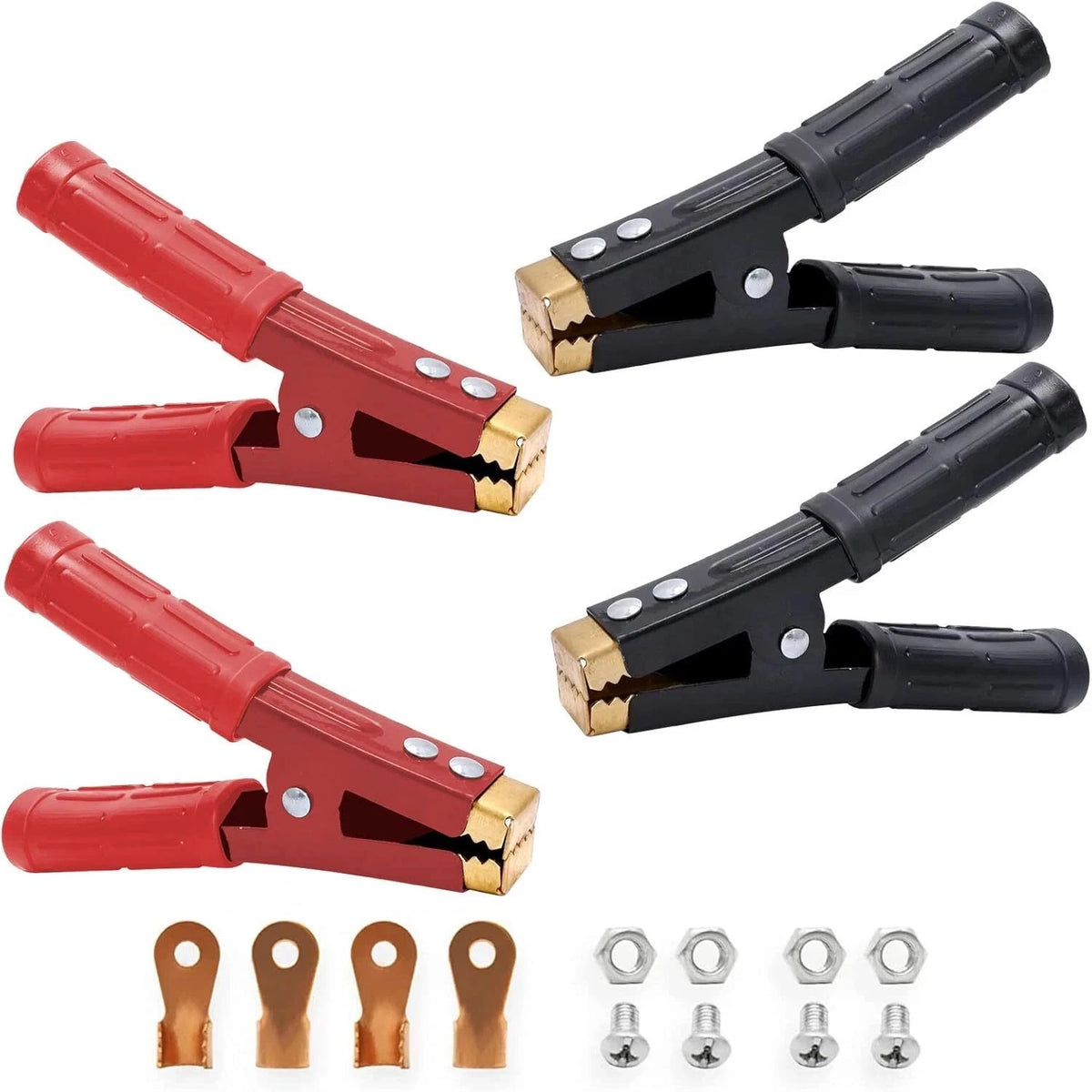 2X Heavy Duty Battery Jumper Cable Clamps for Various Vehicles (TJ602)