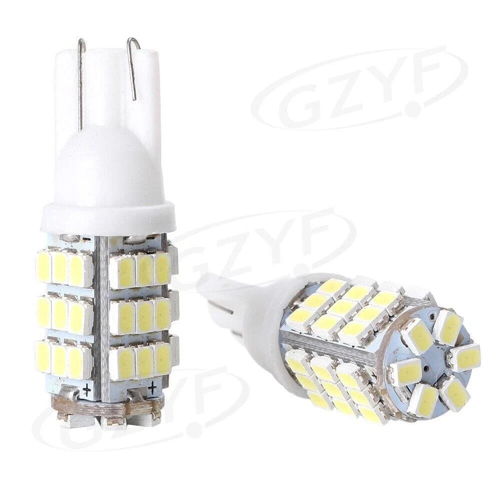 2X T10 168 Xenon White LED Backup Reverse Lights for