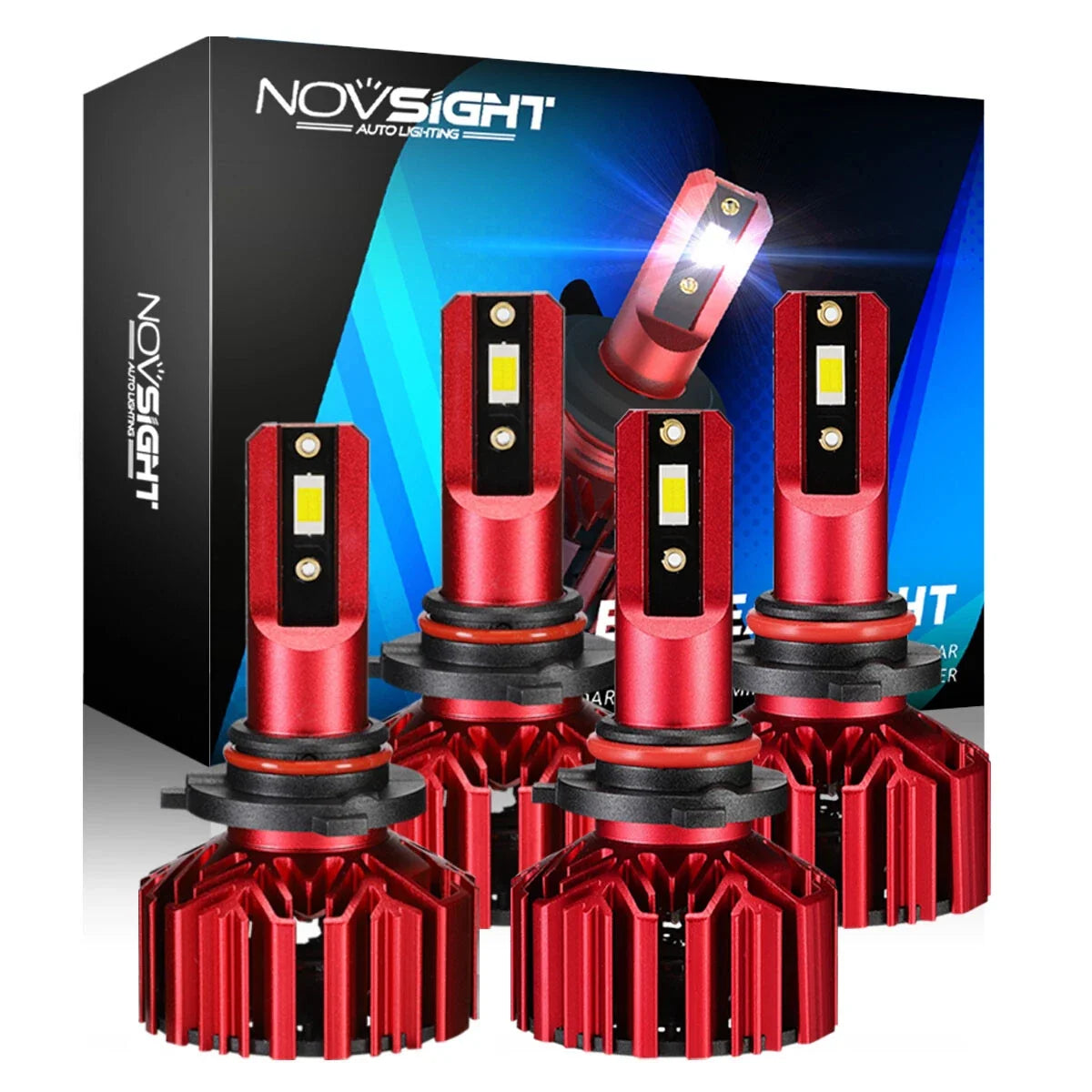 4X 9005 9006 Combo LED Headlight Kit for Hi/Low Beam (20000LM, 6000K)