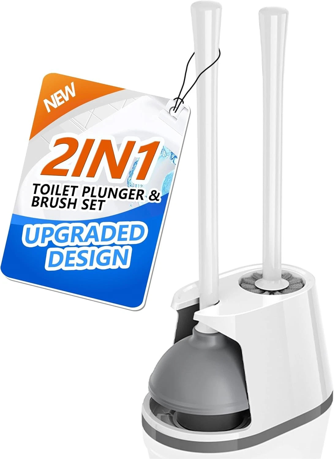 Toilet Plunger and Brush Set for Universal Use (No Specific Years)