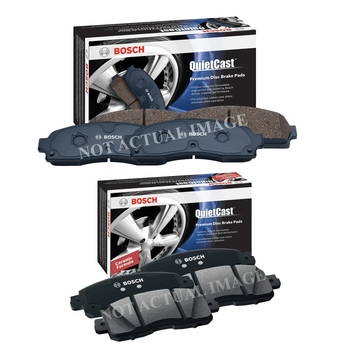 Bosch QuietCast Brake Pads Kit for Buick Chevrolet (Front & Rear)