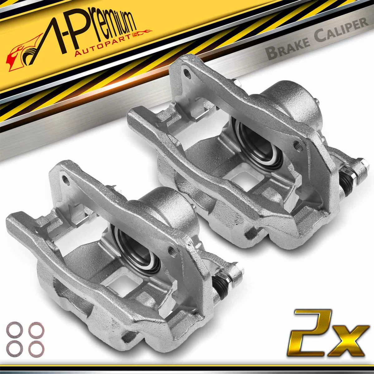 2X Front Brake Calipers for Honda Civic (2017–2020) 45018-T2F-000, 45019-T2F-000