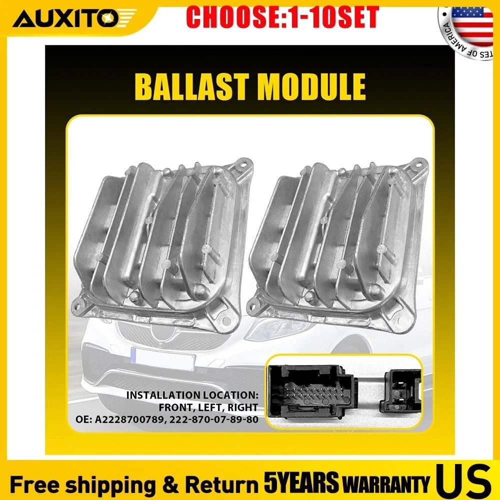 2X LED Headlight Ballast Module for Mercedes GLE350 (2016–2018) A2228700789